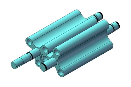 Three Lobe Rotor-Roots Blower Core Components