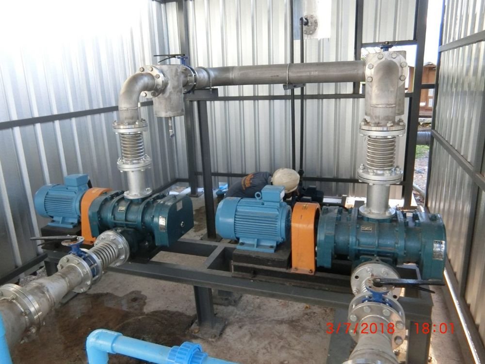 Explosion-proof Roots blower for industrial gas handling