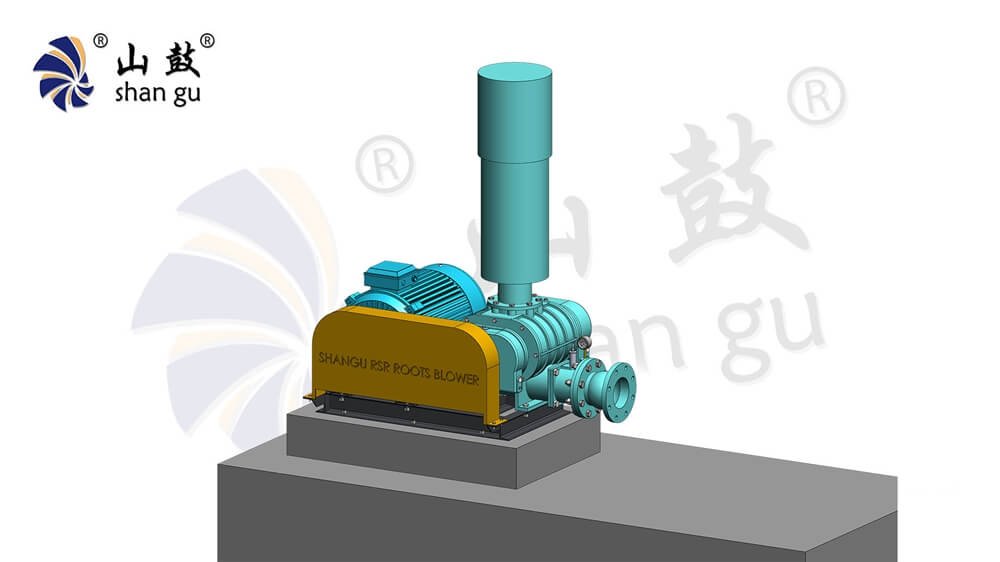 Roots Blower with Inlet Silencer