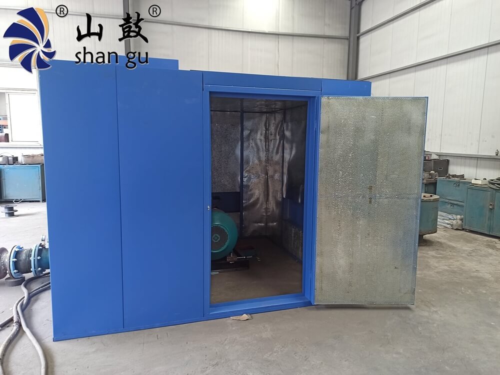 Roots blower acoustic enclosure to reduce noise