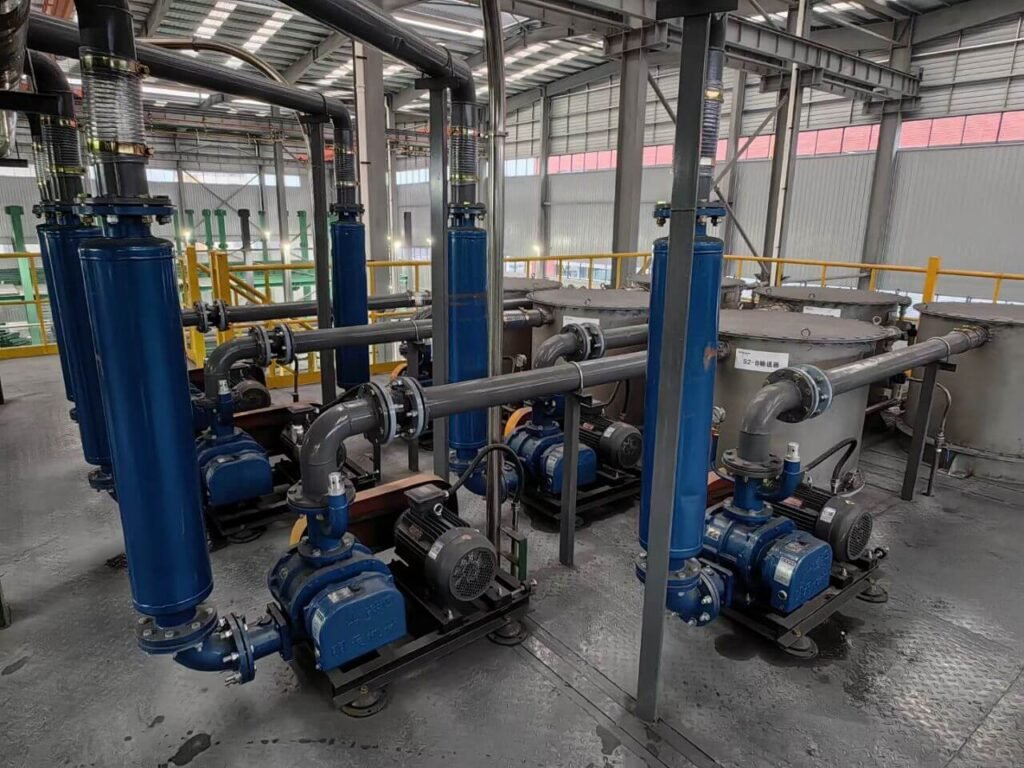 Roots blower for cotton fiber transport – pneumatic conveying system in textile mill