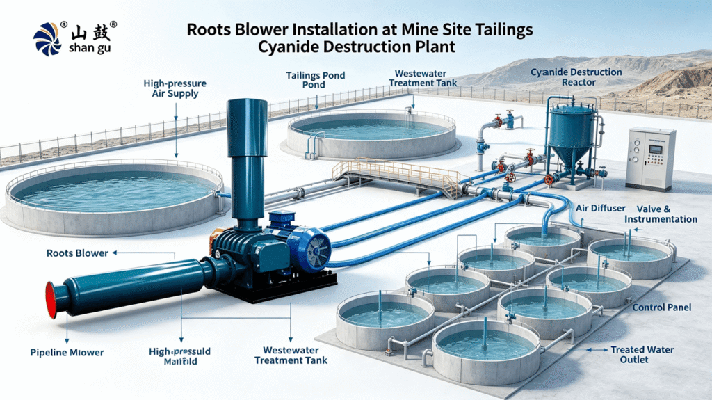 Roots Blower Mine Wastewater Treatment